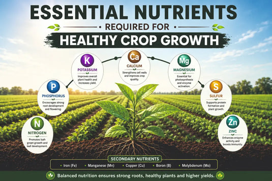 Organic fertilizer provide the proper nutrients for healthy crop growth